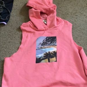 Sleeveless hoodie